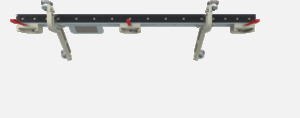 Hillaero PC12 HARDPOINT MOUNT ADAPTER FAA certified mountable bracket for Air Ambulance Airmed Helicopter or Fixed Wing Aircraft FRONT